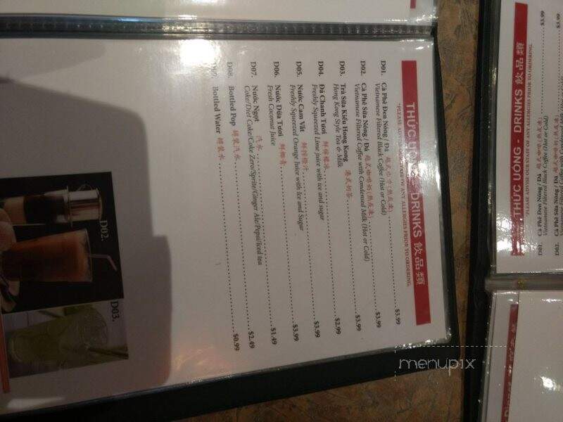 Pho Nhung - Hamilton, ON menu_pic