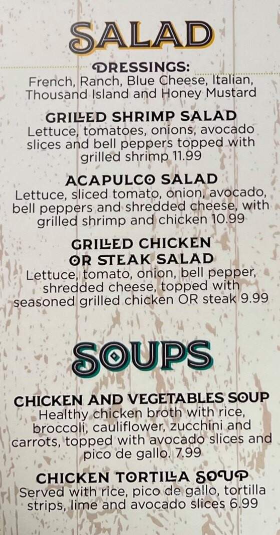 El Corral Mexican Restaurant - Alma, KS menu_pic