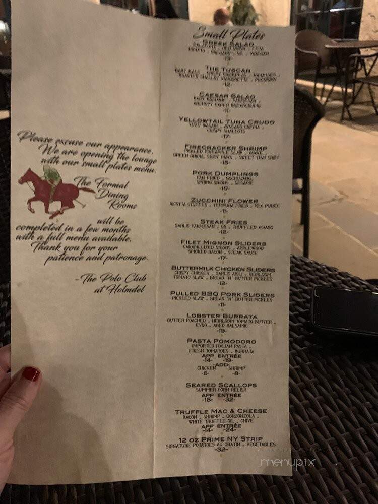 The Polo Club at Holmdel - Holmdel, NJ menu_pic