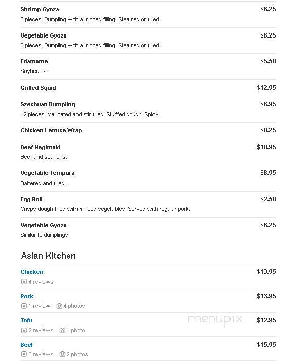 Yuan II Asian Cuisine - Dobbs Ferry, NY menu_pic