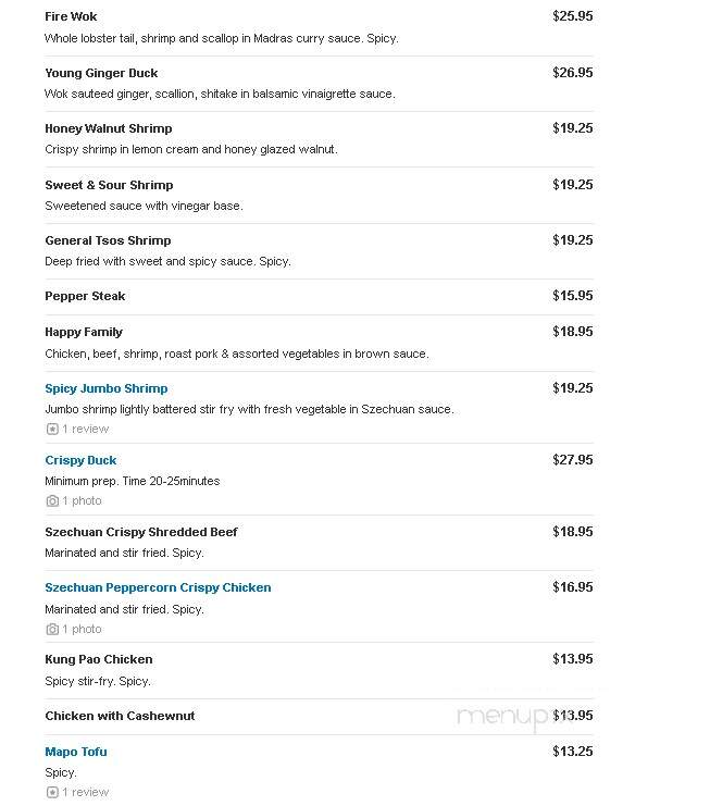 Yuan II Asian Cuisine - Dobbs Ferry, NY menu_pic