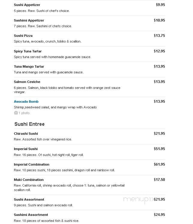 Yuan II Asian Cuisine - Dobbs Ferry, NY menu_pic