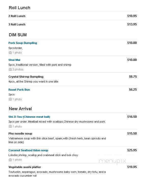 Yuan II Asian Cuisine - Dobbs Ferry, NY menu_pic