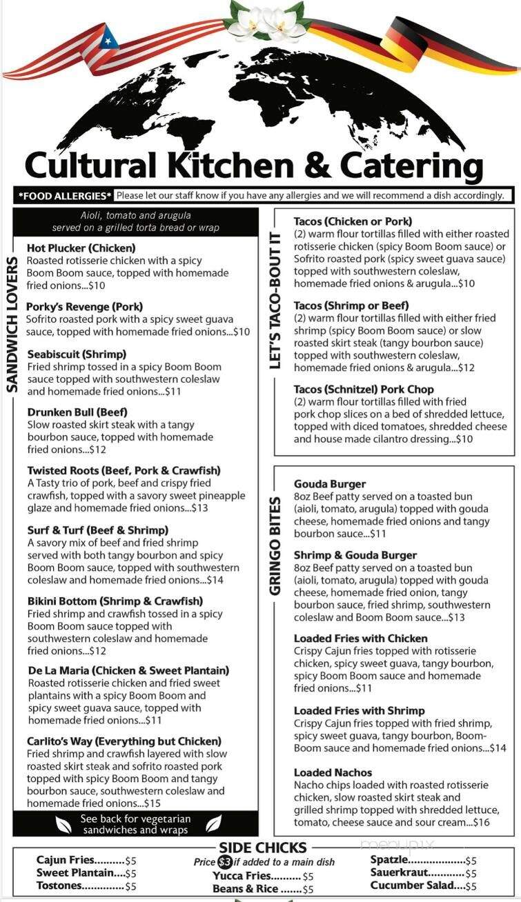 Cultural Kitchen & Catering - Jacksonville, FL menu_pic