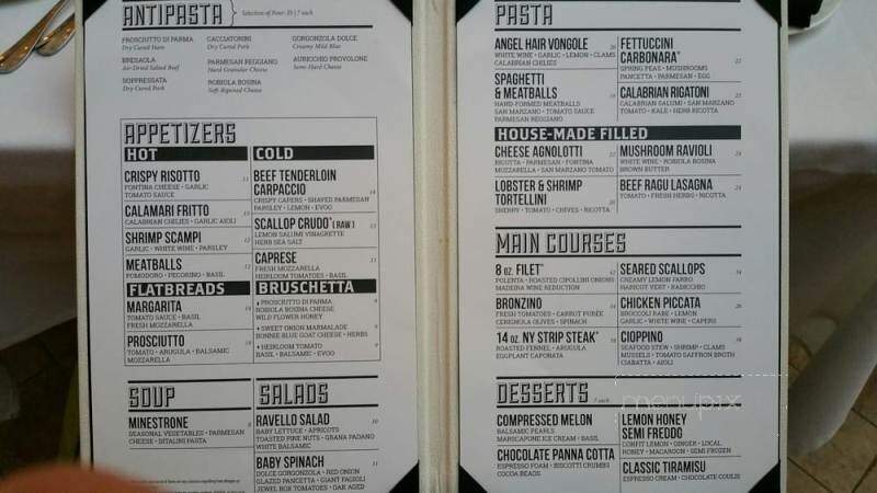 Ravello - Nashville, TN menu_pic