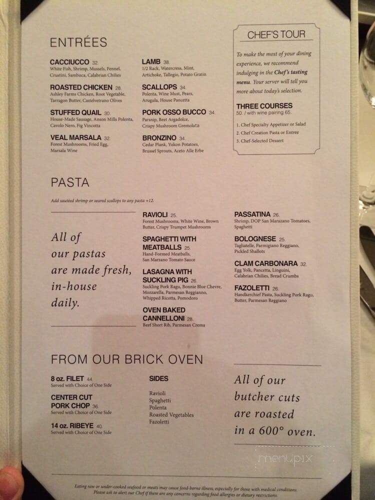 Ravello - Nashville, TN menu_pic