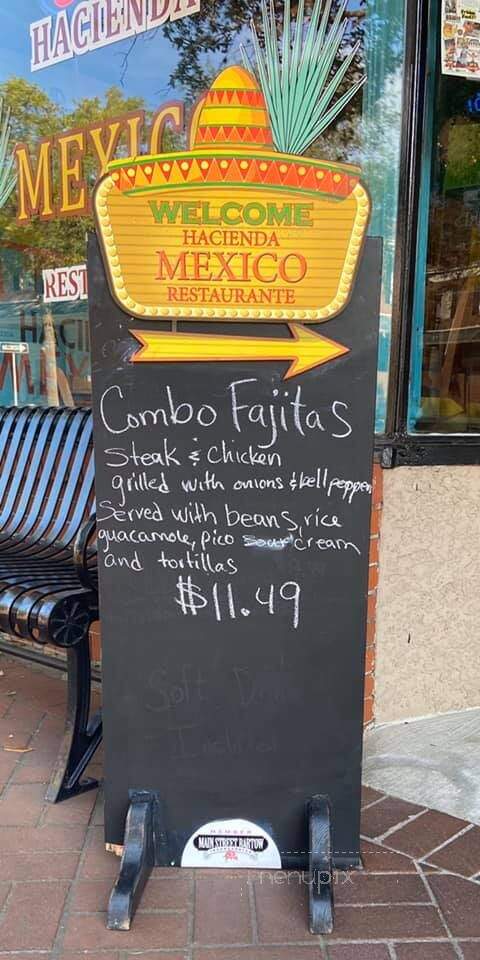 Hacienda Mexico - Bartow, FL menu_pic