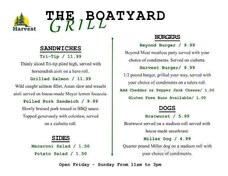 Harvest Market - Fort Bragg, CA menu_pic