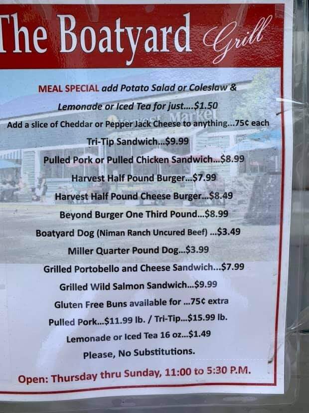Harvest Market - Fort Bragg, CA menu_pic