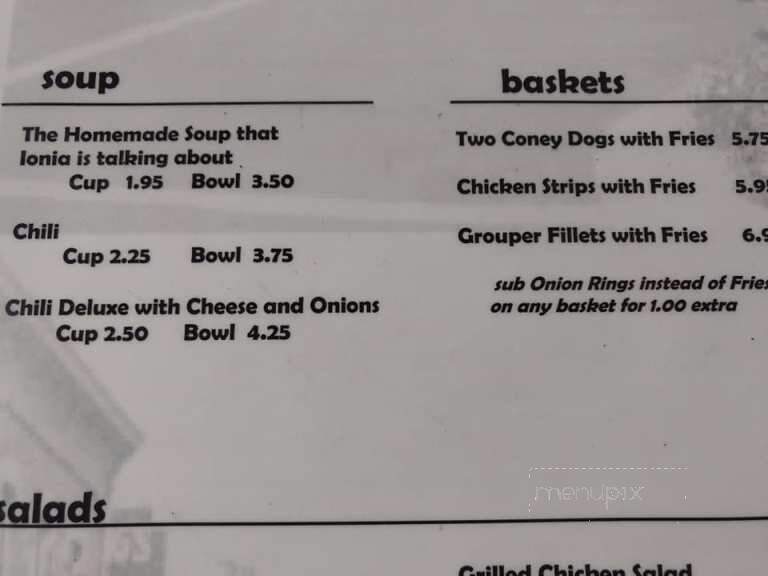 Aunt Stephie's - Ionia, MI menu_pic