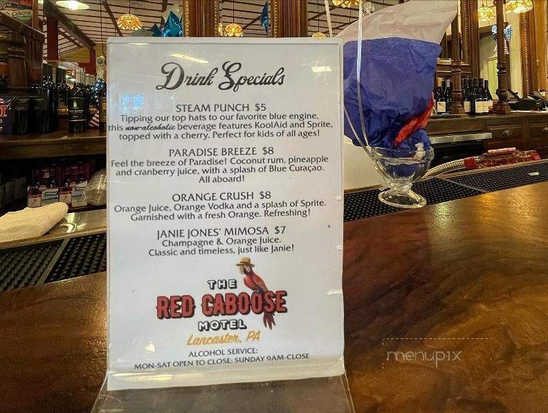 Red Caboose Restaurant - Ronks, PA menu_pic