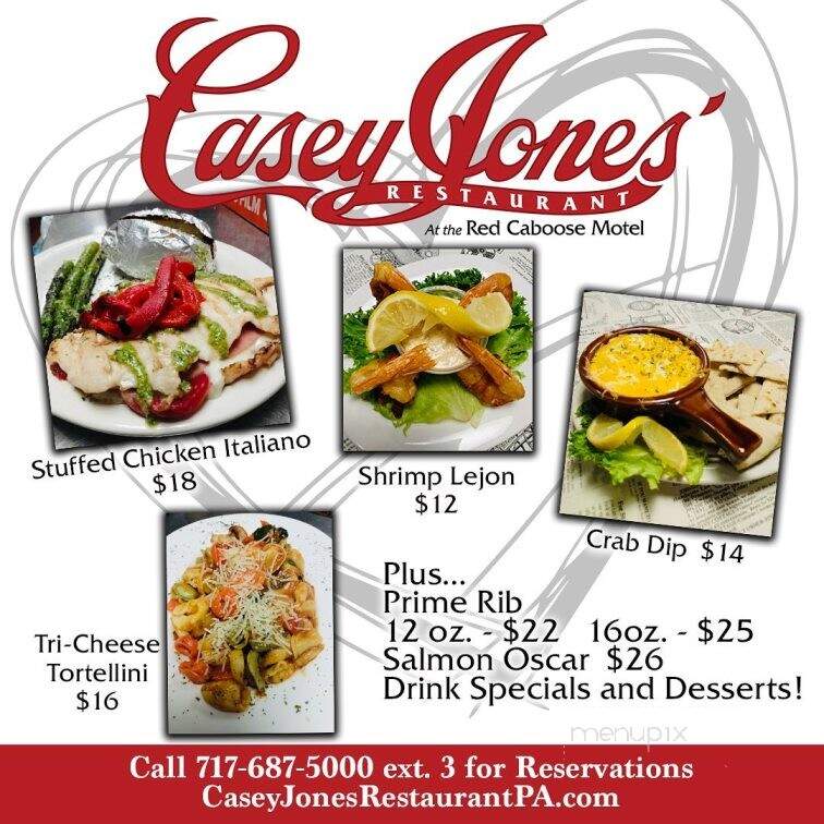 Red Caboose Restaurant - Ronks, PA menu_pic