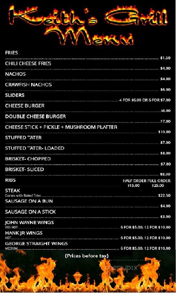 Rockin P Grill & Bar - Stephenville, TX menu_pic