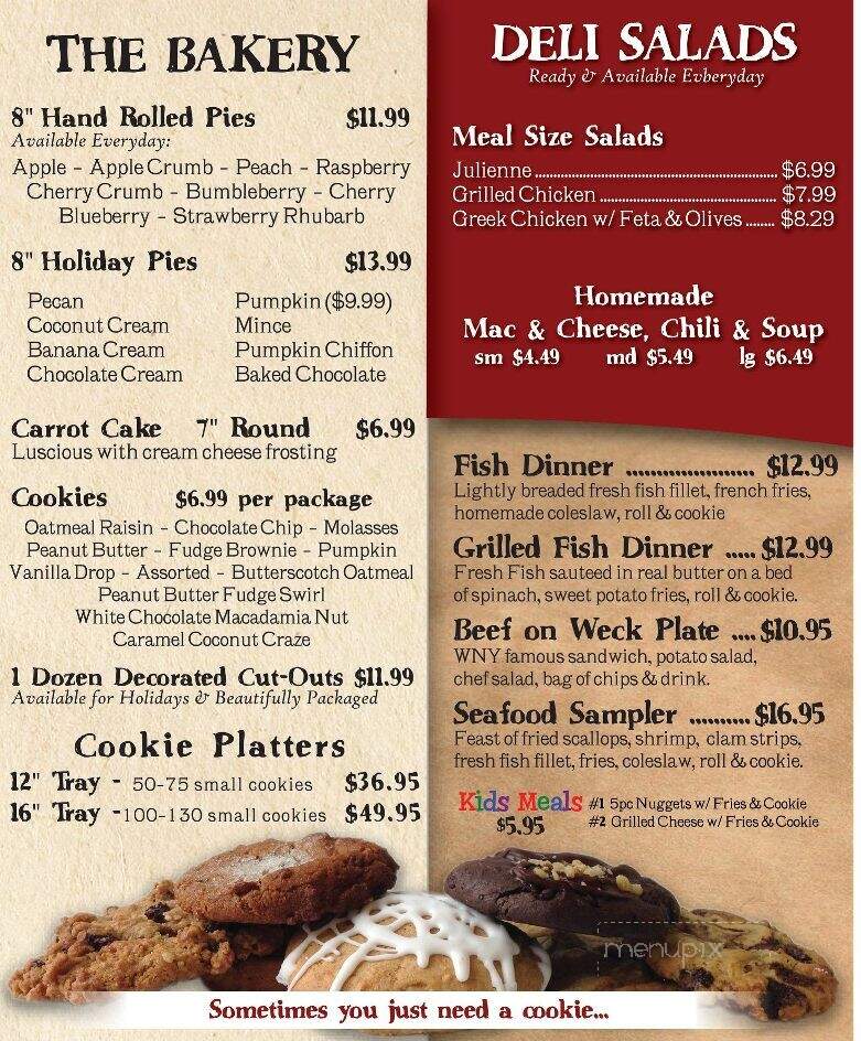Carson's Country Market - Lockport, NY menu_pic