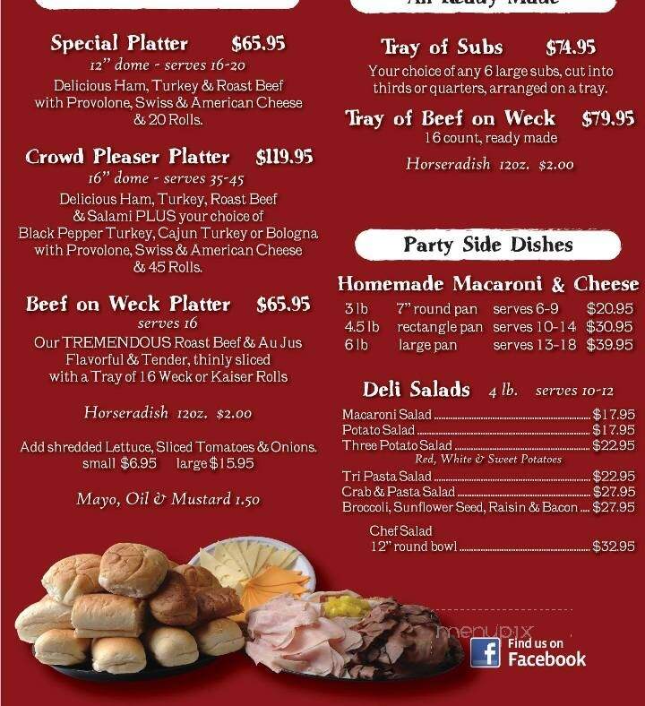 Carson's Country Market - Lockport, NY menu_pic