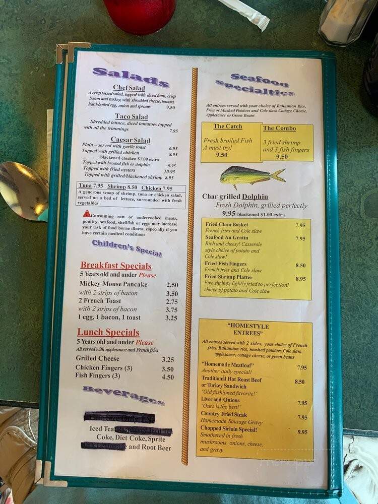 Captain's Galley - Fort Pierce, FL menu_pic