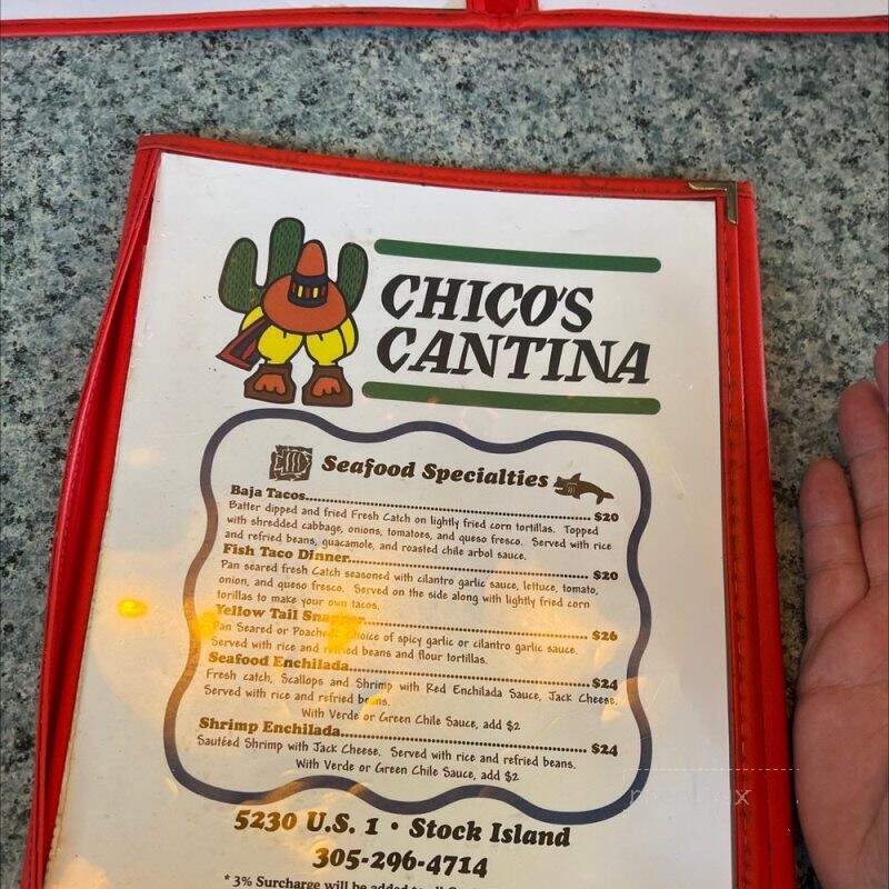 Chico's Cantina - Key West, FL menu_pic