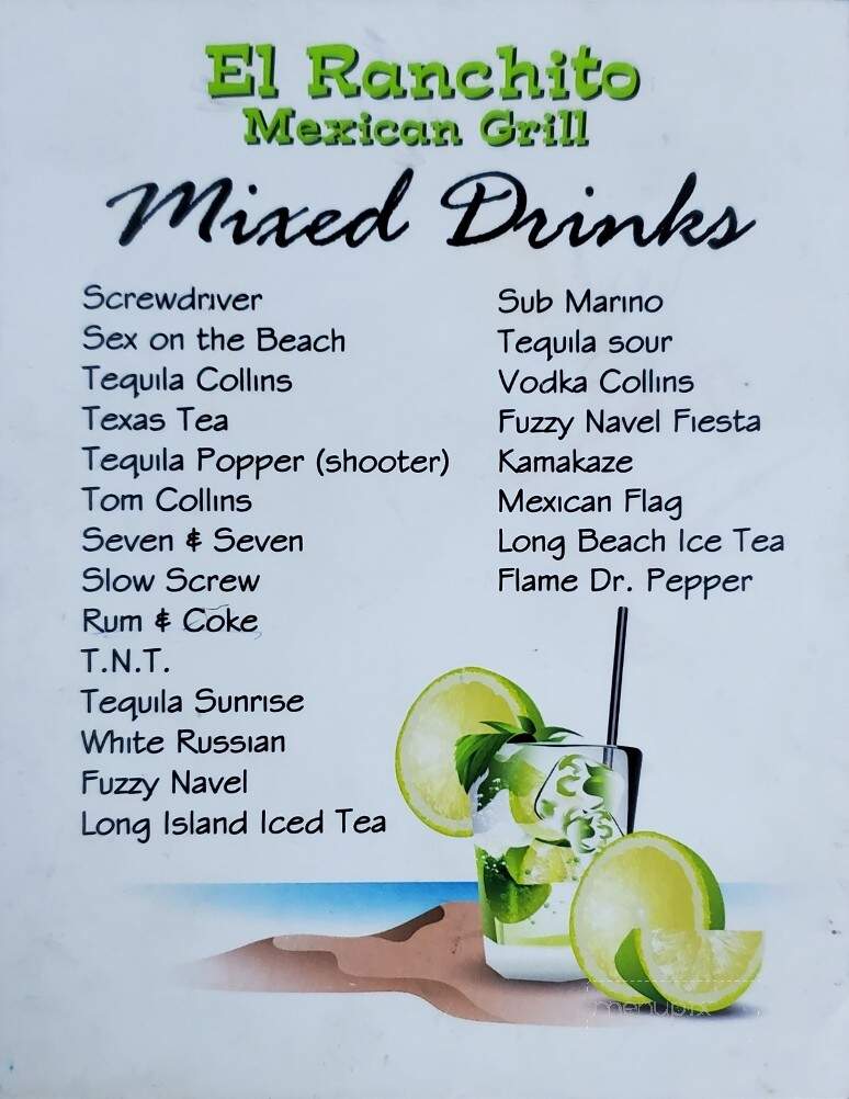 El Ranchito Jalisco - Bartow, FL menu_pic