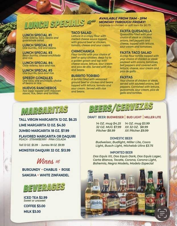 El Toribio - Owensboro, KY menu_pic