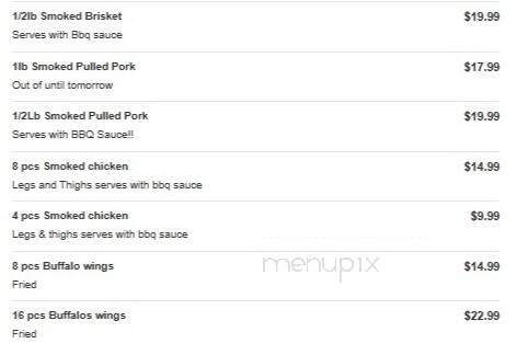 Bill's BBQ - Omaha, NE menu_pic