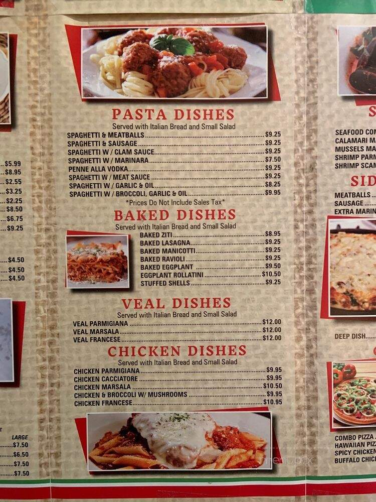 Pasquale Pizzeria & Restaurant - Suffern, NY menu_pic
