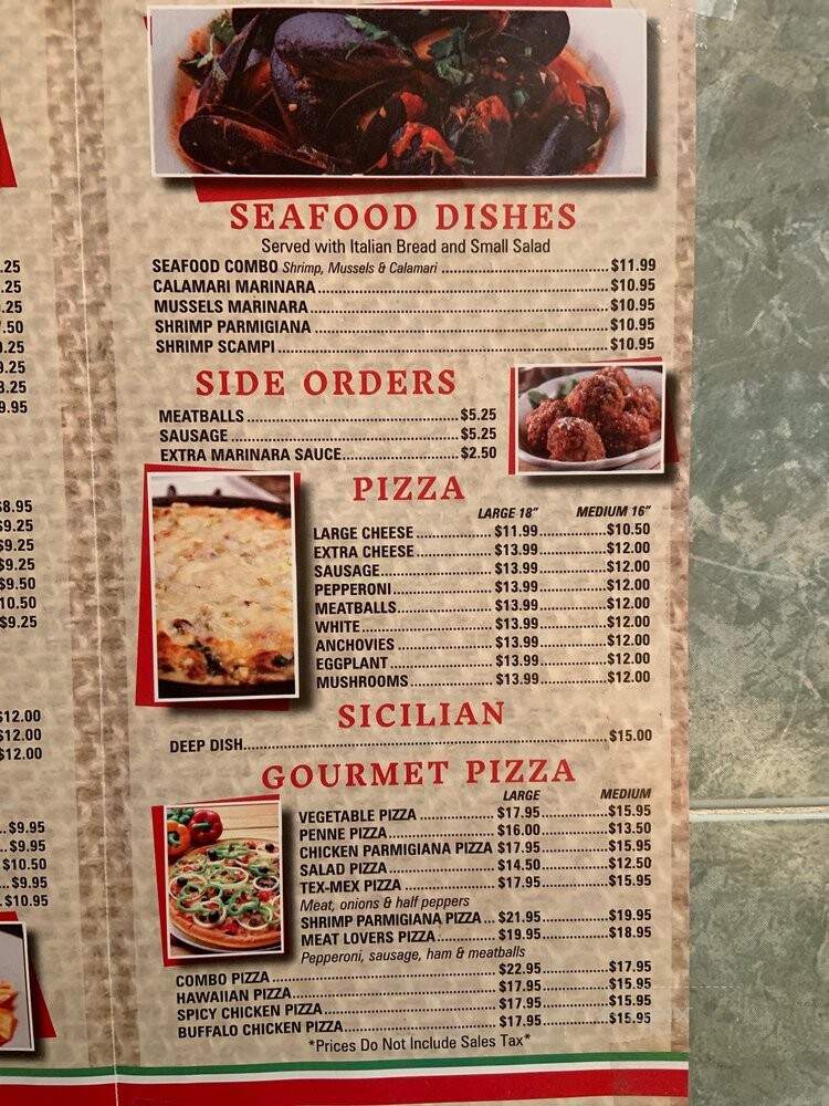 Pasquale Pizzeria & Restaurant - Suffern, NY menu_pic