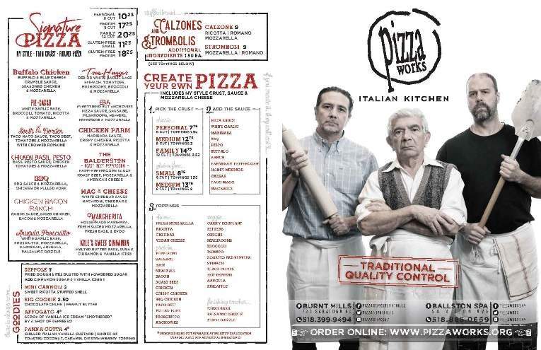 Pizza Works - Ballston Spa, NY menu_pic
