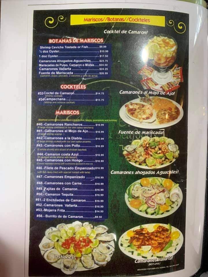 El Asadero Restaurant - Vista, CA menu_pic