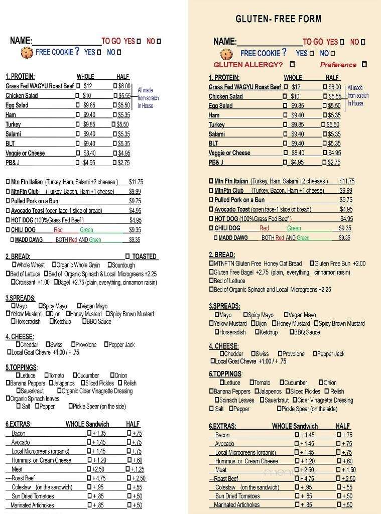 The Mountain Fountain - Longmont, CO menu_pic