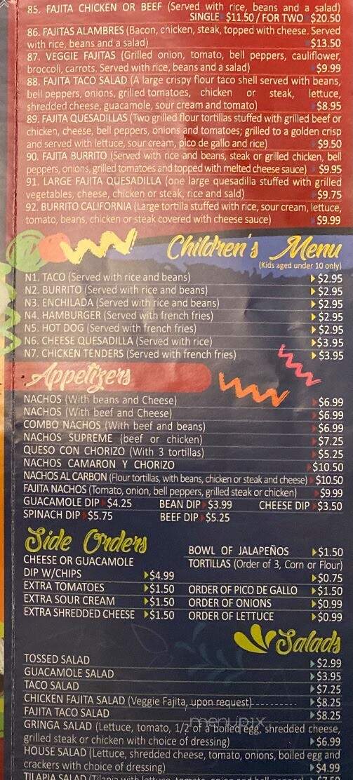 5 Agaves Mexican Restaurant Bar & Grill - Old Hickory, TN menu_pic