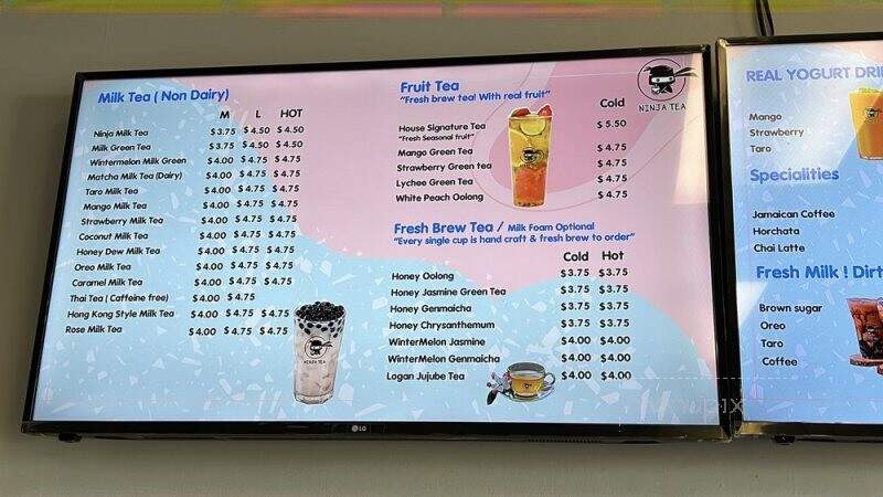 Ninja Tea - Virginia Beach, VA menu_pic