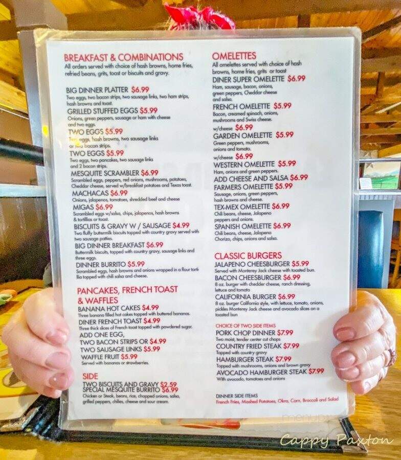 Country Diner Cafe - Mesquite, TX menu_pic