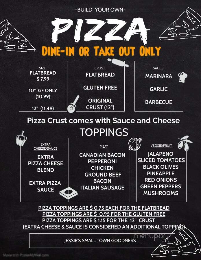 Jessie's Small Town Goodness - Melba, ID menu_pic