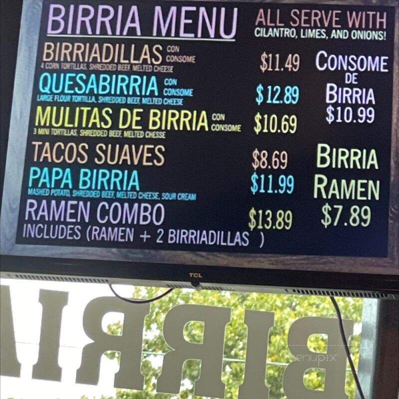 TJ Birria Y Mas - Houston, TX menu_pic