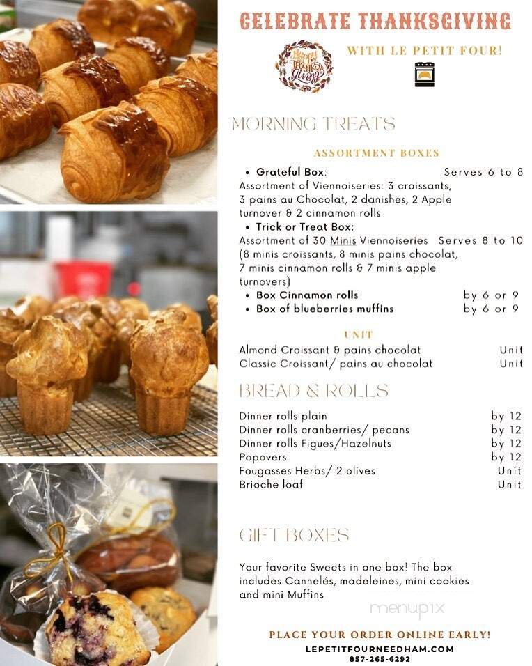 Le Petit Four the Little Oven - Needham, MA menu_pic
