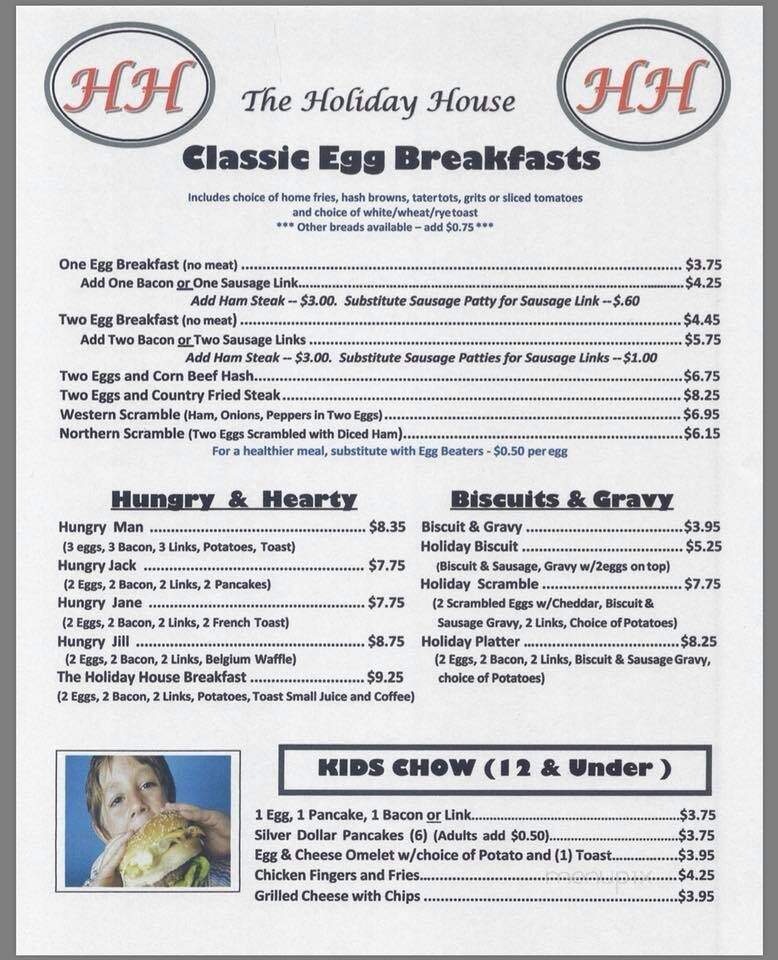 The Holiday House Restaurant - Holiday, FL menu_pic