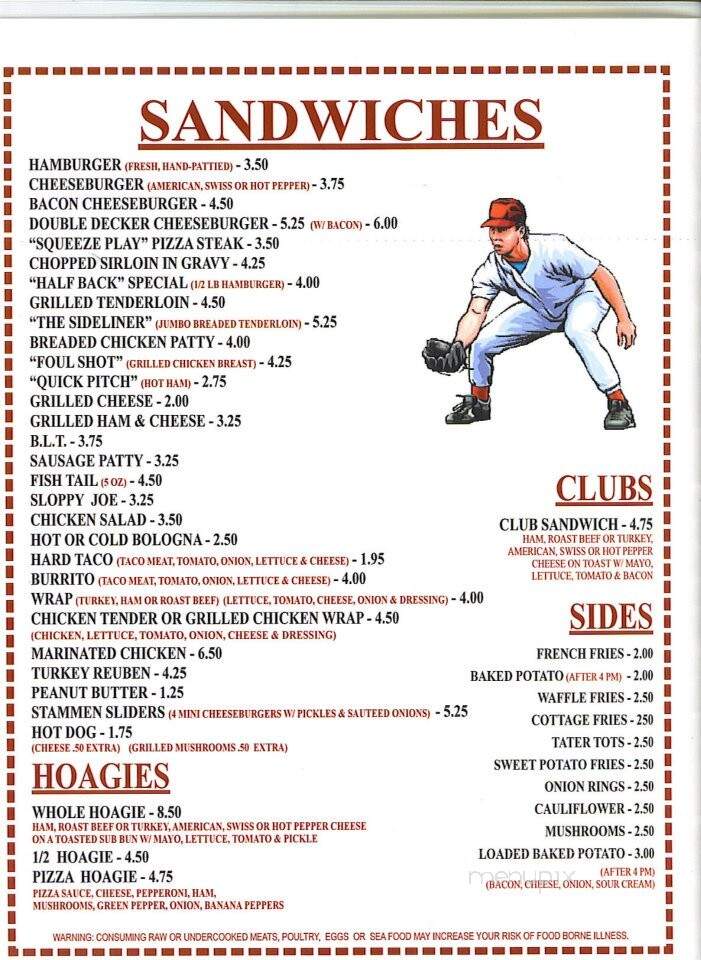 Sideliners Sports Bar & Grill - Versailles, OH menu_pic