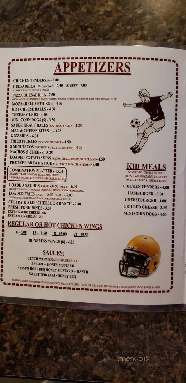 Sideliners Sports Bar & Grill - Versailles, OH menu_pic