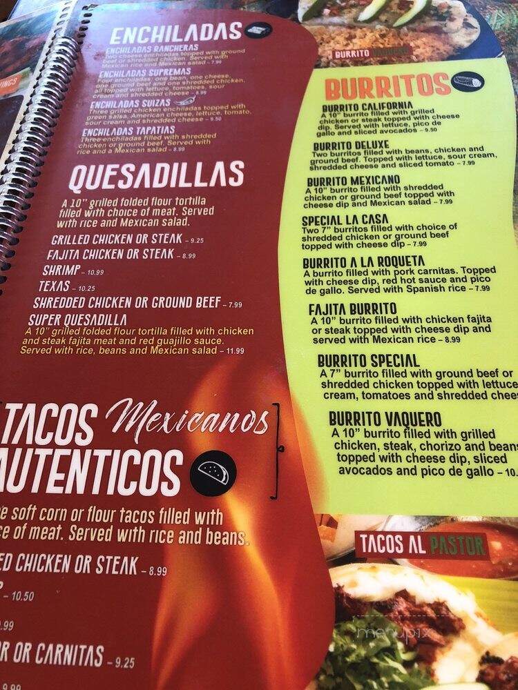 Tlaquepaque Mexican Grill - Dobson, NC menu_pic