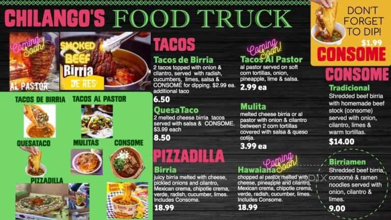 Chilangos - Jackson, MI menu_pic