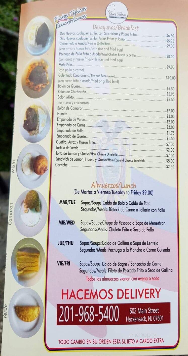 Sari's Kitchen Restaurant - Hackensack, NJ menu_pic