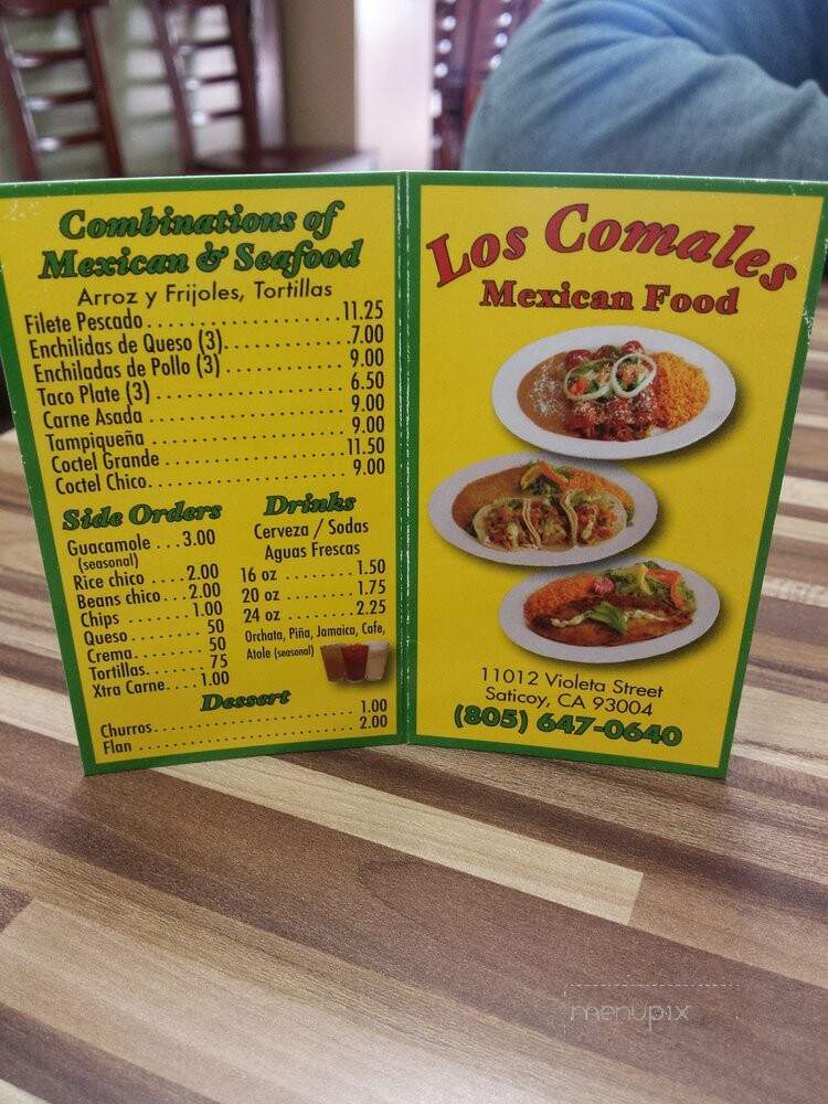 Los Comales Mexican Food - Ventura, CA menu_pic