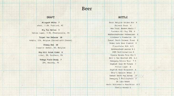 Chumley's - State College, PA menu_pic