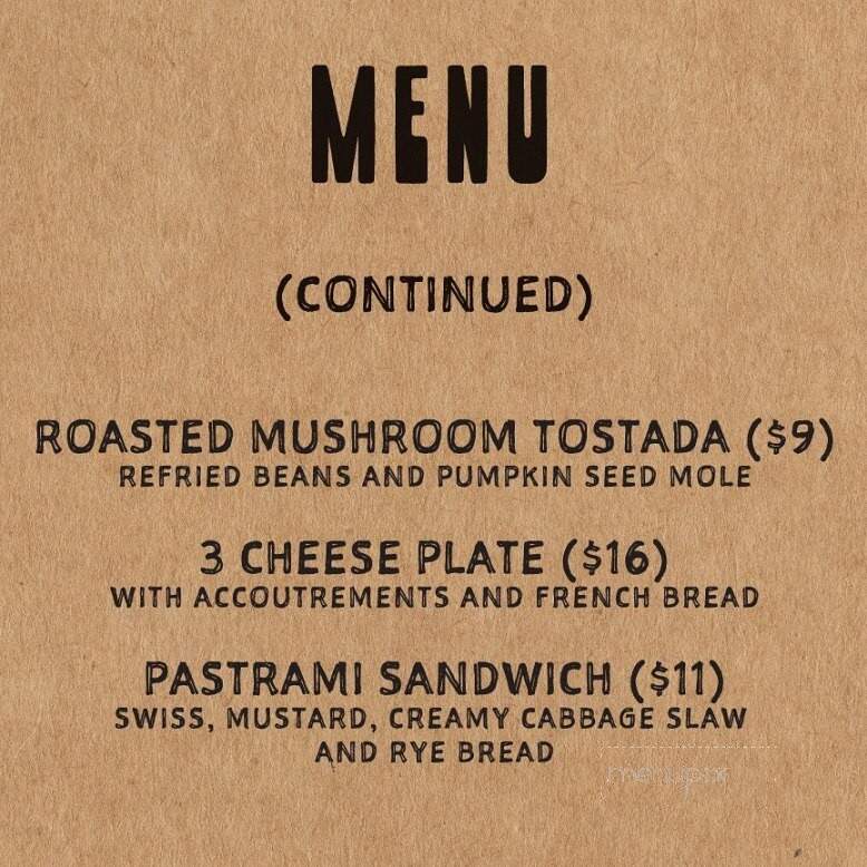 Chumley's - State College, PA menu_pic