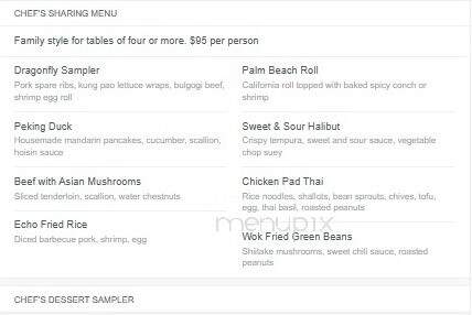 Echo Restaurant - Palm Beach, FL menu_pic
