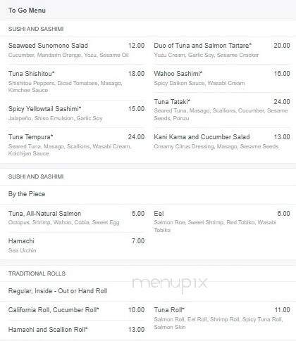 Echo Restaurant - Palm Beach, FL menu_pic