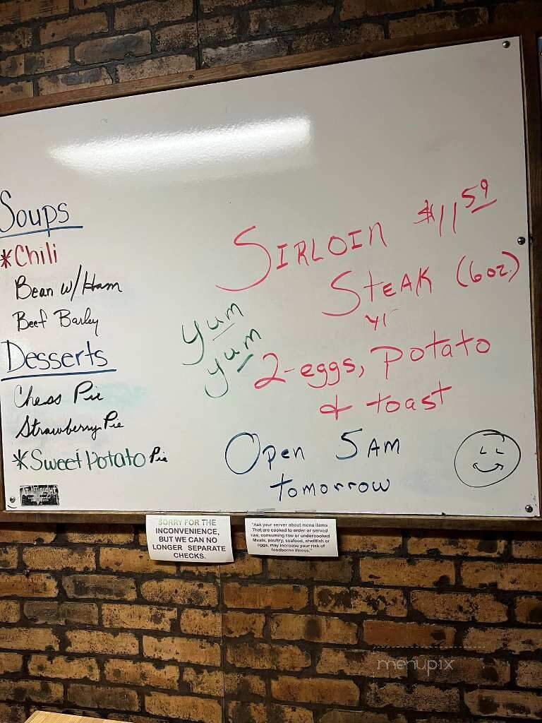 Chat'n Chew - Glennie, MI menu_pic