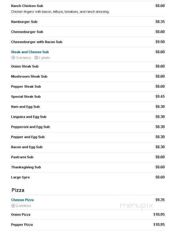 Mike's House Of Pizza - Hanson, MA menu_pic