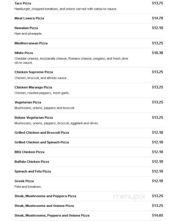 Mike's House Of Pizza - Hanson, MA menu_pic