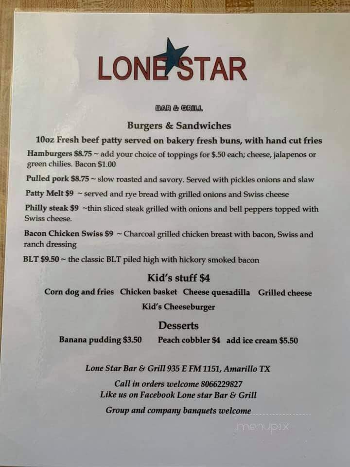 Lone Star Bar and Grill - Amarillo, TX